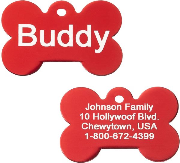Aluminum pet ID tags from PetTagsRuS