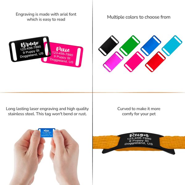 Rectangle slide on Pet ID Tag - Image 11